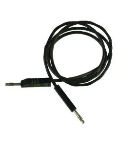 Non Branded - SML100ZN - Kabel 2x Stecker 4mm Schwarz 1m