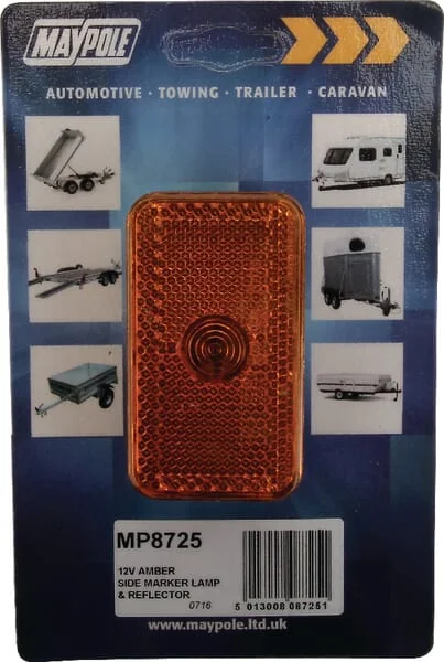 Non Branded - TOR4524 - Umrissleuchte Rechteckig, 12V, Gelb, Angeschraubt
