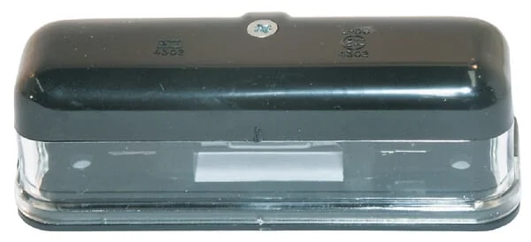 Non Branded - TOR4527 - Kennzeichenleuchte 5W, Rechteckig, 12V, Transparent, Angeschraubt, 110x39x45mm – Hinten