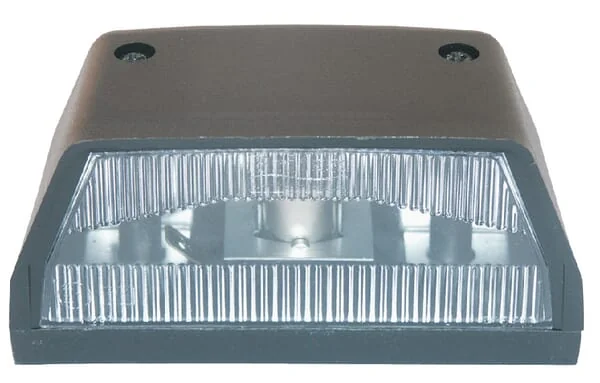 Non Branded - TOR4529 - Kennzeichenleuchte 5W, Rechteckig, 12V, Transparent, Angeschraubt, 106x57x57mm – Hinten