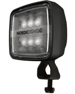 Nordic Lights - 982601B - Arbeitsleuchte LED, 20W, 1900lm, Quadratisch, 12/24V, Weiss, 59x104x94mm, Deutsch 2-Polig, Weitstrahler, 6 LEDs, KL 2001 Nordic Lights