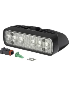 Nordic Lights - 987203B - Arbeitsscheinwerfer LED, 28W, 2700lm, Rechteckig, 12/24V, Transparent, 118.1x156x48mm, Deutsch 2-Polig, Flood, 6 LEDs, Pictor 620 Nordic Lights