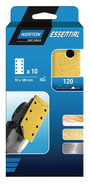 Norton - 66261086661 - Schleifpapier 93x185mm K180 (5x)
