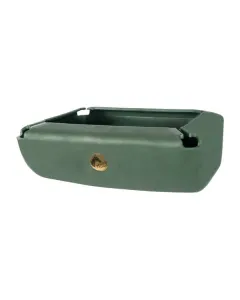 OK Plast - 162014007 - Futtertrog Mit Auslaufschutz 17 L Modell 140 Schwarz
