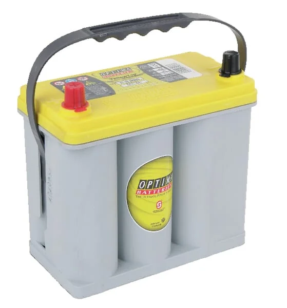 Optima - 871176 - Batterie 12V 38Ah 510A AGM Yellow oben YTS 2.7