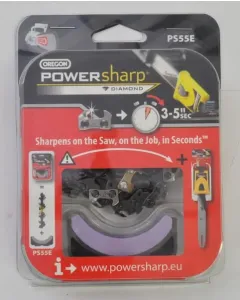 Oregon - PS55E - Saegkette 3/8" 1,3mm 55 DL Halbmeissel Powersharp Oregon