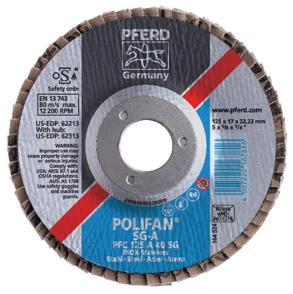 Pferd - K17860 - Lamellen-Schleifpad 178mm K60