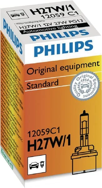 Philips - GL12059 - Gluehlampe 12V 27W H27W/1 PG13