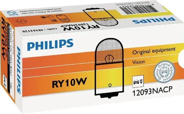 Philips - GL12093NACP - Glühlampe Konventionell RY10W 12V 10W BAU15S Philips