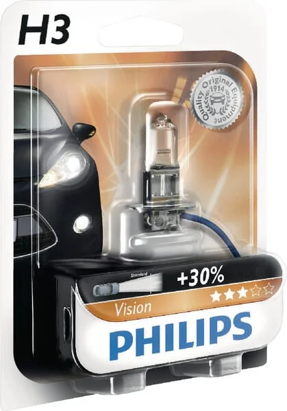 Philips - GL12336PRB1 - Halogenröhrenlampe H3 12V 55W PK22S Weiß Philips