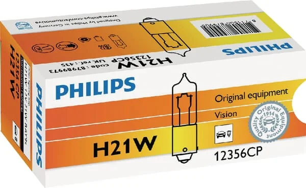 Philips - GL12356CP - Konventionelle Lampe H21W 12V 21W BAY9S Philips