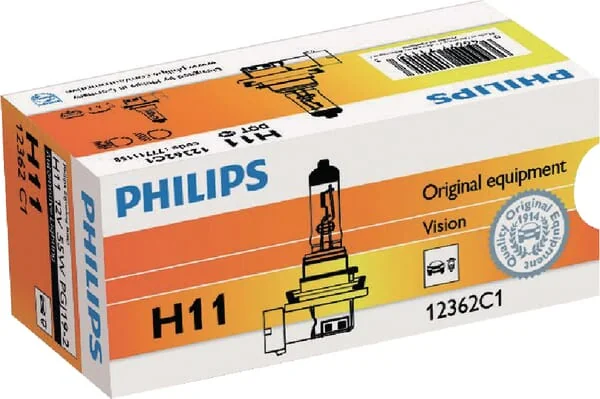 Philips - GL12362LL - Gluehlampe H11 12V 55W PGJ 19-2
