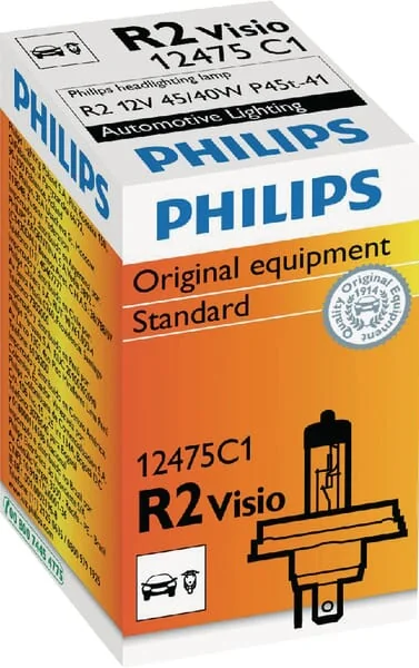 Philips - GL12475C1 - Glühlampe Halogen R2 12V 45W/40W P45T Philips