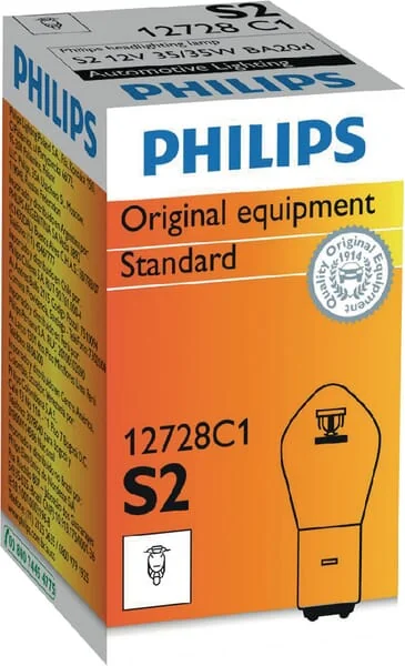 Philips - GL12728C1 - Halogen-Glühlampe S2 12V BA20D Philips