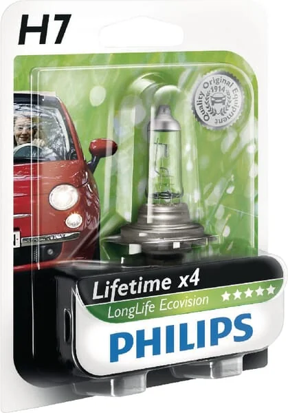 Philips - GL12972LLECOB1 - Gluehlampe Halogenroehre H7 12V 55W PX26D Weiss Philips