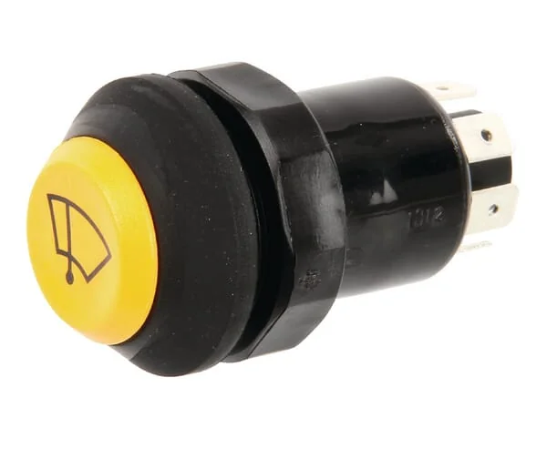 Pneutron - 11100040PN - Scheibenwischerschalter Gelb 12V