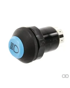 Pneutron - 11112100PN - Druckschalter, Fernlicht, Rund, Blau