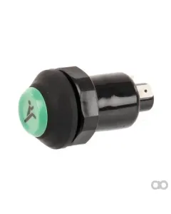 Pneutron - 11130410PN - Druckschalter, Schnell, Rund, Gruen