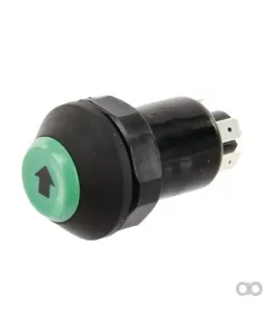 Pneutron - 11245170PN - Drucktaster, Heben und Senken, rund, grün