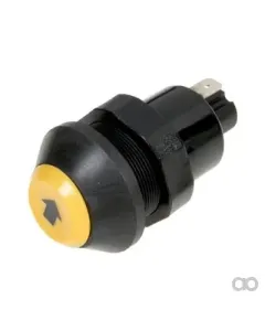 Pneutron - 11245400PN - Drucktaster, Heben und Senken, rund, gelb