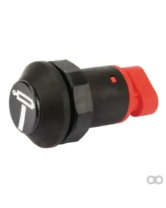 Pneutron - 11908006PN - Drucktaster, - Zylinder, rund, schwarz