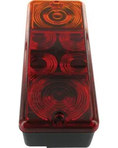 Radex - G41311 - Rueckleuchte Rechteckig, Rot/Bernstein, Verschraubt, 210x59x83mm – Hinten Links