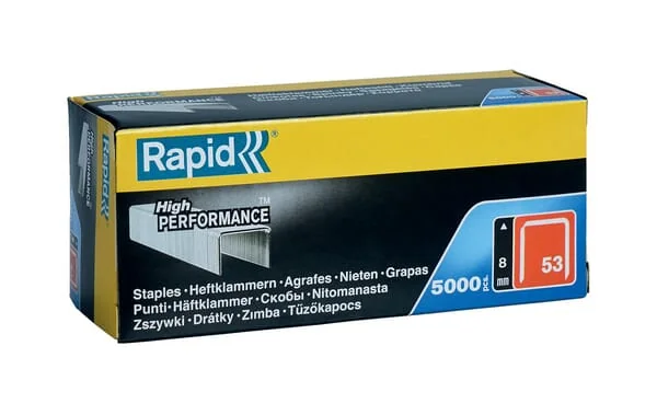 Rapid - 11857050 - Klammern 53/8mm Verzinkt, 5.000 Stueck