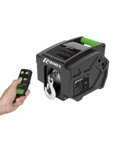 Ribitech - PE12VT1 - Auto-Seilwinde Mit Fernbedienung 12V 900/1800 kg