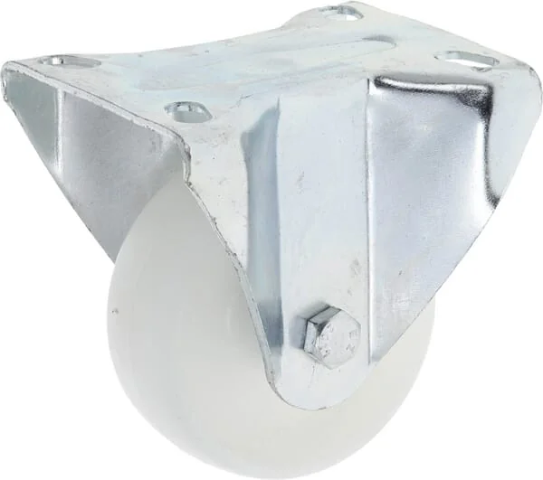 Ro Carr - WH55180 - Festrollenrad Aus Polyamid: Durchmesser 80x30 mm, Montageplatte: 100x85 mm; Belastung: 75 kg