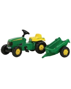 Rolly Toys - R01219 - Tret-Traktor Mit Anhänger, John Deere, Ab 2,5 Jahren, Rollykid