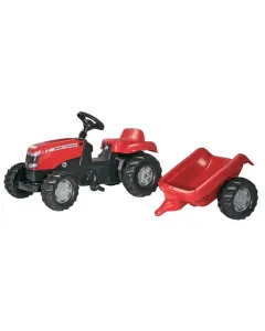 Rolly Toys - R01230 - Tret-Traktor Mit Anhänger, Massey Ferguson, Ab 2,5 Jahren, Rollykid