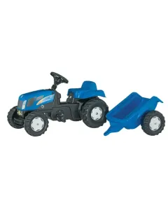 Rolly Toys - R01307 - Tret-Traktor Mit Anhänger, New Holland, Ab 2,5 Jahren, Rollykid