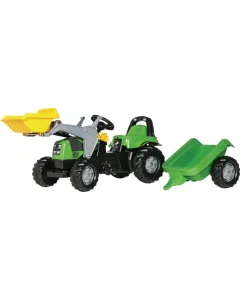 Rolly Toys - R02319 - Tretlaster Mit Frontlader Und Anhänger, Deutz Fahr, Ab 2,5 Jahren, Rollykid