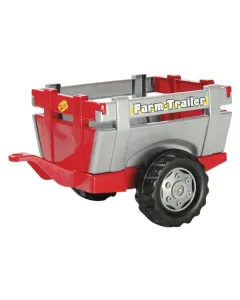 Rolly Toys - R12209 - Anhänger, Rot-Silber, Ab 2,5 Jahren, Rollyfarm