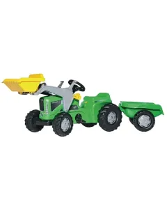 Rolly Toys - R63003 - Tretraktor Mit Frontlader Und Anhänger Futura Grün Ab 2,5 Jahren Rollykiddy