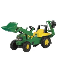 Rolly Toys - R81107 - Trettertraktor Mit Frontlader Und Bagger John Deere Ab 3 Jahren Rollyjunior
