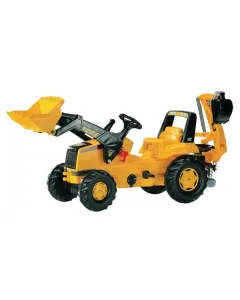 Rolly Toys - R81300 - Trettertraktor Mit Frontlader Und Bagger Caterpillar Ab 3 Jahren Rollyjunior