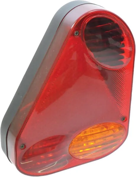 Sacex - AUF4FG2716 - Rückleuchte Links Dreieckig, Gelb/Rot, Aufschraubbar, 57x175mm