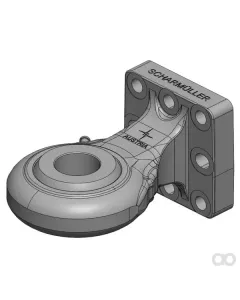 Scharmüller - 006521711A02 - Abschleppoese mit Flansch 110x100 mm, Kat. 4, Diameter 51 mm