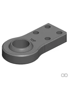 Scharmüller - 00659180A02 - Abschleppoese 70x70 Besson Kat. 5 Diameter 72,5mm