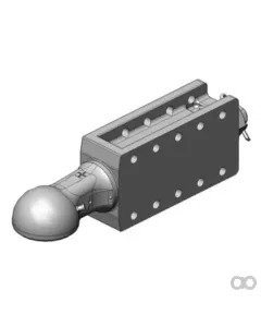 Scharmüller - 006639327A02 - Abschleppoese K80® Mit Lagergehaeuse Schraubbar ISO 24347