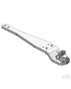 Scharmüller - 009644020A17 - Schwerlast Zugdeichsel K80® JD 8RT 8320RT, 8345RT, 8370RT Kat. 3 Gekröpft