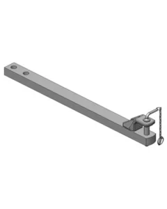 Scharmüller - 108209600A02 - Deichsel 80x50 L1170mm Kat. 2 Diameter 31,5mm