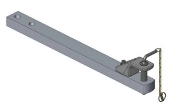 Scharmüller - 108209840A34 - Deichsel 90x50 L905 mm Kat. 2 Diameter 31,5 mm ISO 6489-3