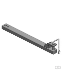 Scharmüller - 108210450A02 - Deichsel 90x50 L1045mm Kat. 2 Diameter 31,5mm