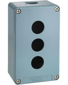 Schneider Electric - XAPD2203 - Drucktastenbox, Metall 3 Loecher