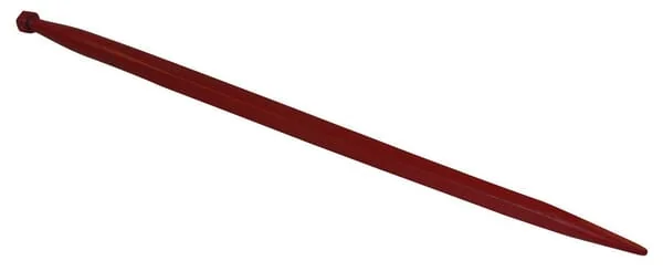 SHW - FT38 - Ladergelenk, Gerade, Quadratischer Querschnitt 44x1100 mm, Mit Spitzer Spitze Und M28x1,5 mm Mutter, Rot