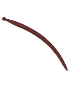 SHW - FT43 - Ladeschaufelzinke, Gebogen, Quadratprofil 36x800mm, Spitzzinke Mit M22x1,5mm Mutter, Rot