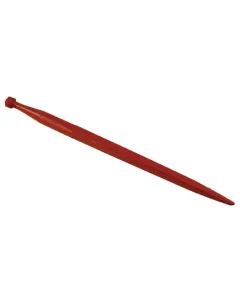 SHW - FT47 - Ladeschaufelzinke, Gerade, Quadratprofil 36x680mm, Spitzzinke Mit M20x1,5mm Mutter, Rot