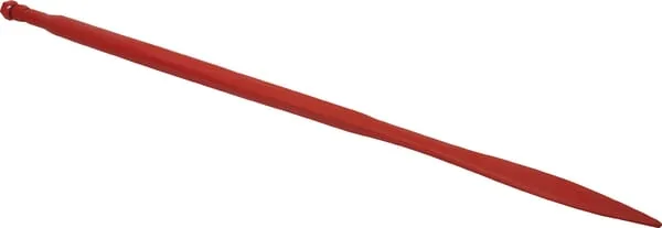 SHW - FT4 - Laderzinke, Gerade, Quadratischer Querschnitt 36x1100mm, Abgeflachte Spitze Mit M22x1.5mm Mutter, Rot